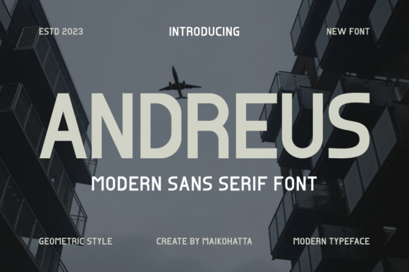 Andreus: A Clean Sans Serif Font for Modern Editorial Design