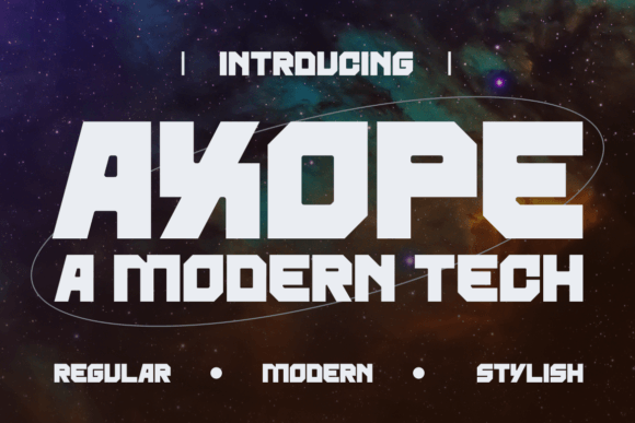 Axope: A Bold Sans Serif Font for Crafters and Product Designers