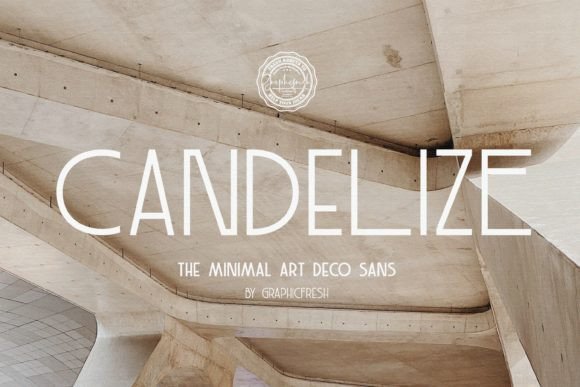 Candelize: A Modern Sans Serif Font with Art Deco Elegance