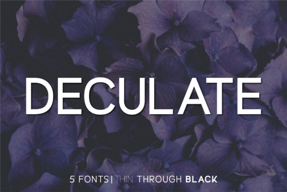 Deculate: A Modern Sans Serif Font for Editorial Design