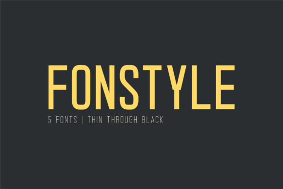Fonstyle: A Modern Sans Serif Font for Makers