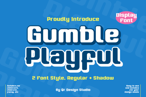 Gumble Playful: A Bold Display Font for Editors