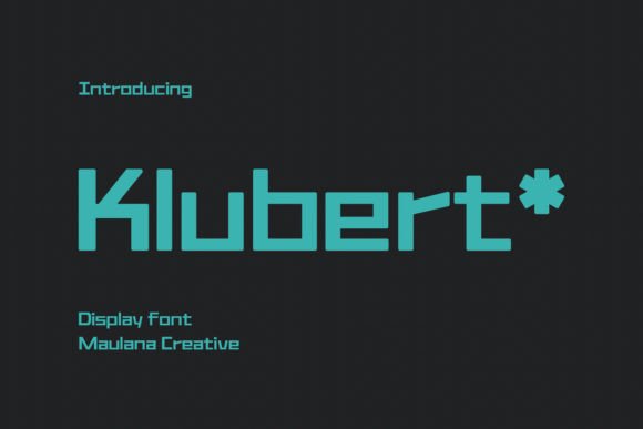 Klubert: A Squarish Sans Display Font for Web Design