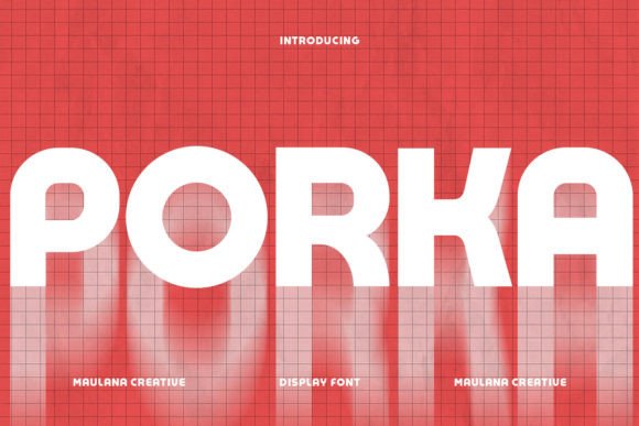 Porka: A Bold Geometric Sans Serif for Editorial Impact