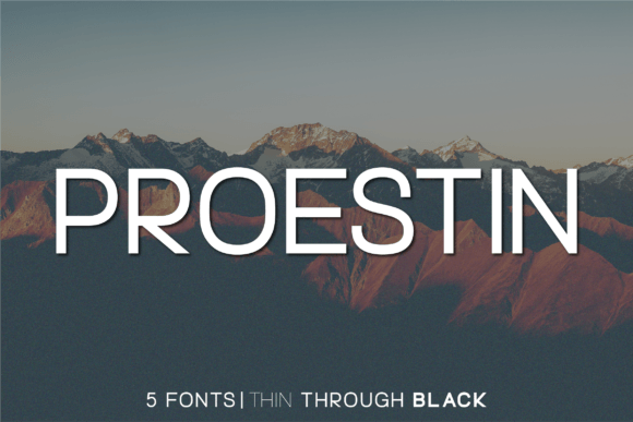 Proestin: A Modern Sans Serif Font for Makers