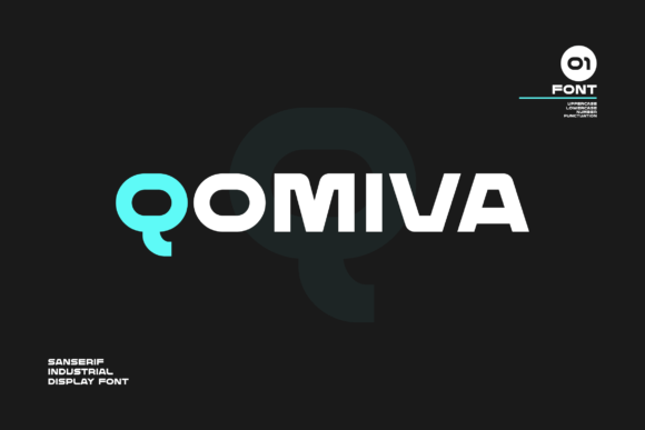 Qomiva: A Bold Modern Font for Editorial Design