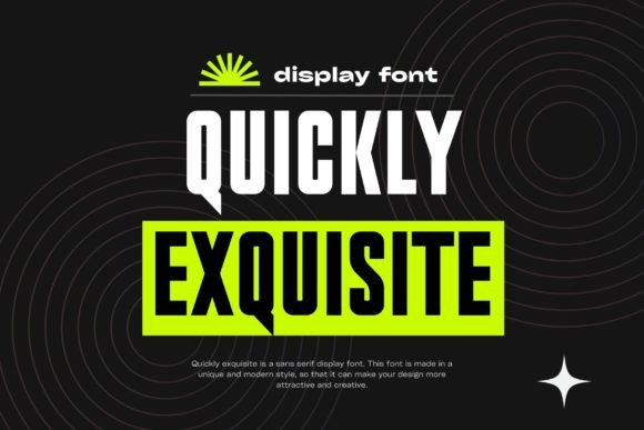 Quickly Exquisite: A Modern Sans Serif Font for Makers and Printables Designers