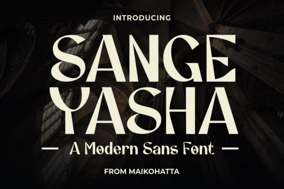 Sange Yasha: A Bold Modern Font for Digital Brands