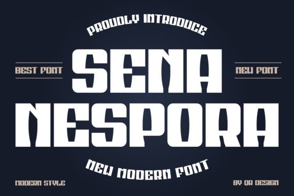 Sena Nespora: A Bold Sans Serif Font for Makers and Branding Creators
