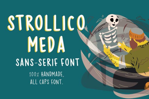 Strollico Meda: A Playful Font for Small Business Branding