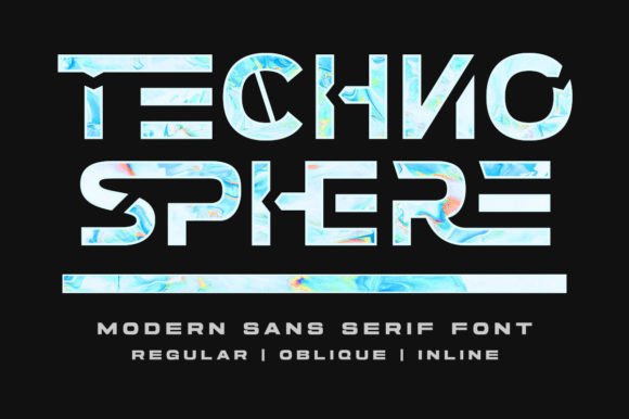 Techno Sphere Font: Bold Futuristic Design for Craft & Product Makers