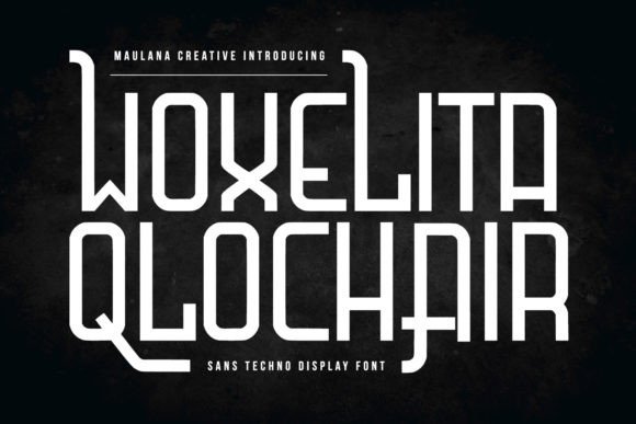Woxelita Qlochair: A Bold Sans Serif Display Font
